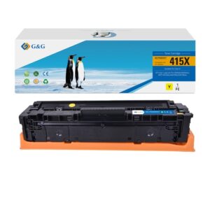 HP 415X (W2032X) Compatible Huismerk Toner Geel - 6000 pagina's