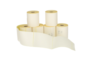 Verzendetiketten wit 12 rollen  102 mm x 150 mm-kern 25mm (Huismerk compatible) 300 per rol.