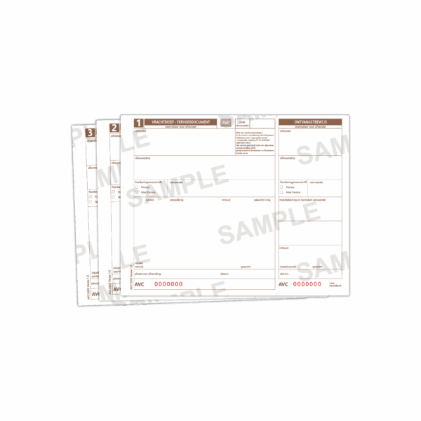 AVC Hand Vrachtbrieven - 1003 3-vd